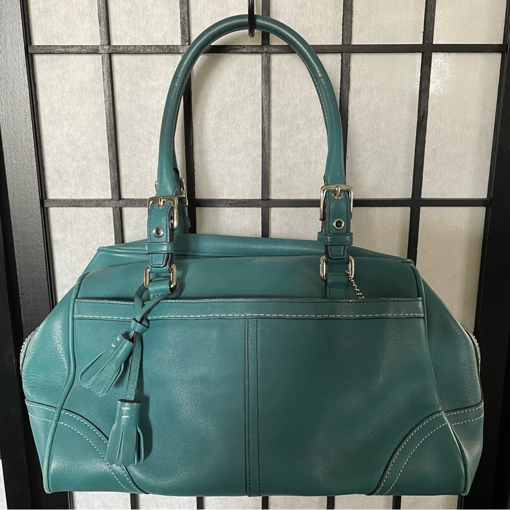 Coach Teal Satchel Bag